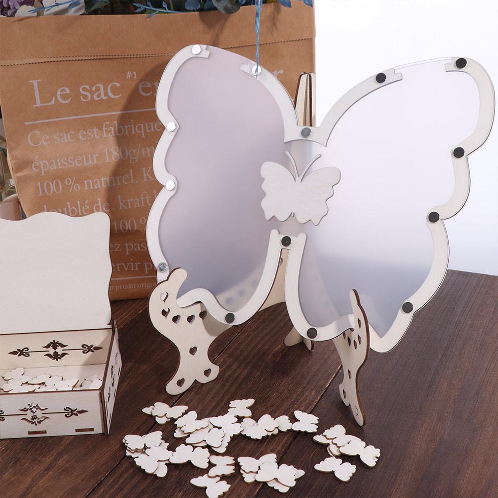 Butterfly Shape Butterfly Check-in Desk Custom Name Wedding Message Board Baby Shower