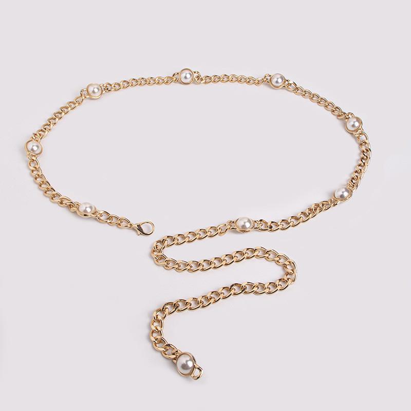 Waist Pearl Elegant Chain For Women With Lobster Clasp Casual Fashion Accessory