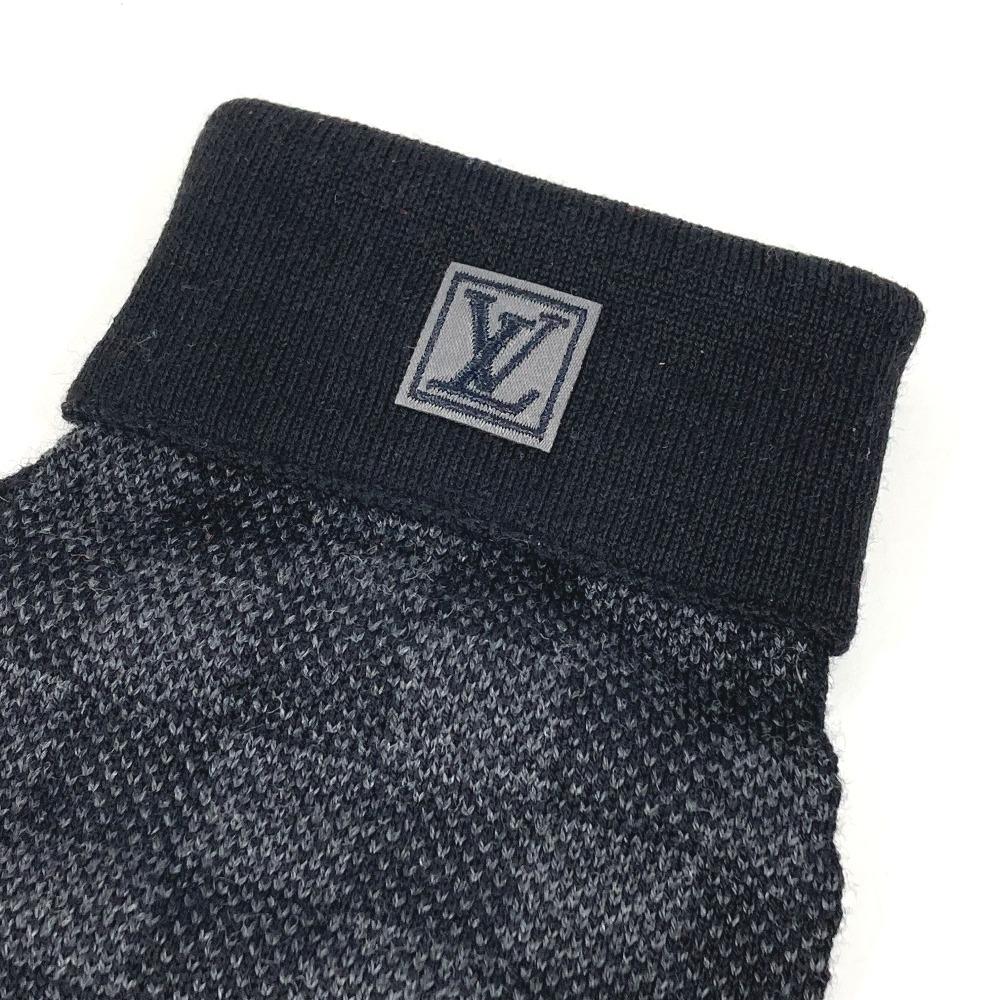 Louis Vuitton M70006 Damier Graphite Gon Petit gloves wool / polyester Black