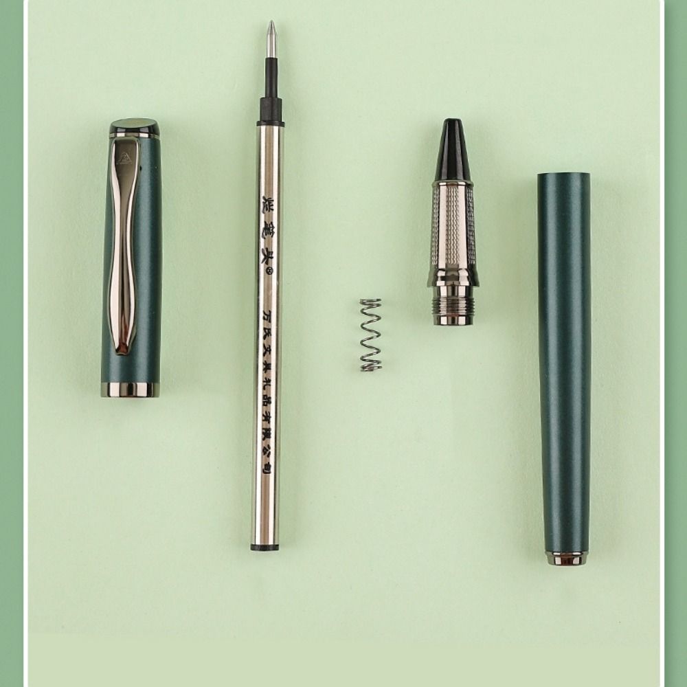 Metal Gel Pen 0.5mm Ballpoint Pen High Quality Black Refill Pen Office