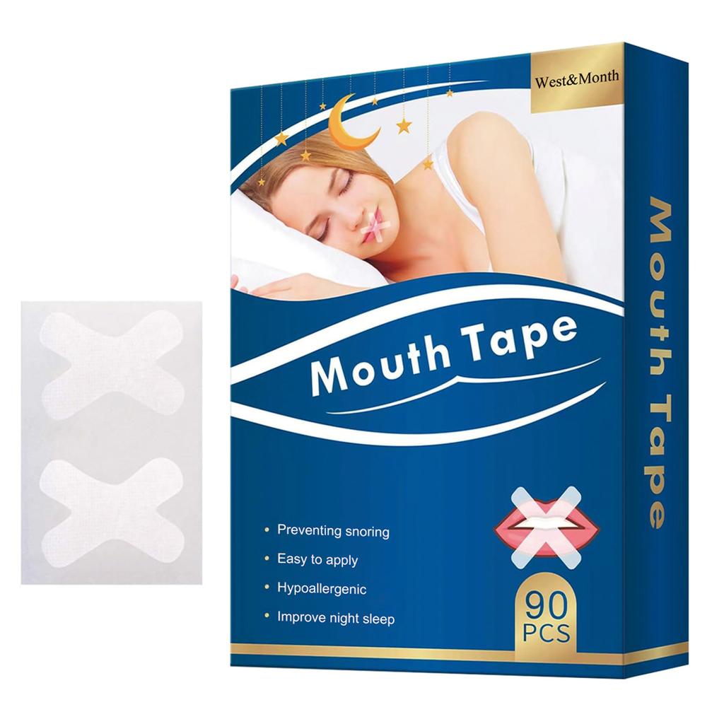 Полоски для сна Усовершенствованная мягкая лента для рта для лучшего дыхания через нос во время сна и громкого храпа