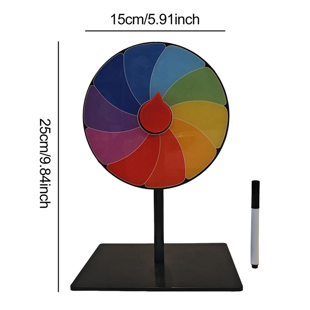 Table Prize Turntable Easy Assembly Stable Base Roulette Wheel for Interactive Learning Game Carnival Party Tradeshow Pub