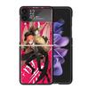 Bungo Stray Dogs Двойной Черный Прозрачный Чехол Для Телефона Для Samsung Z Flip 7 6 5 4 3 Galaxy ZFlip7 ZFlip6 ZFlip5 ZFlip4 ZFlip3 5G Печать C