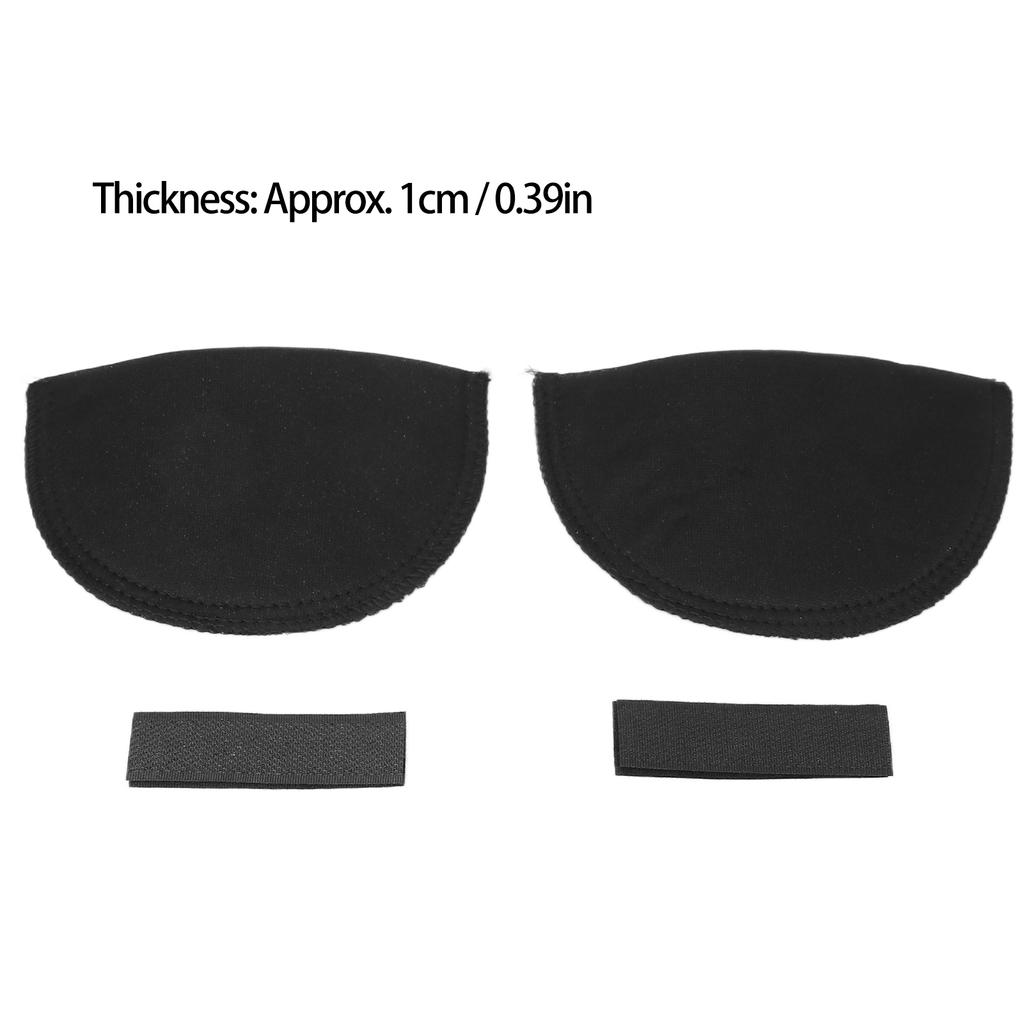 Мягкие губчатые удобные противоскользящие многоразовые утолщенные подплечники для одежды черные