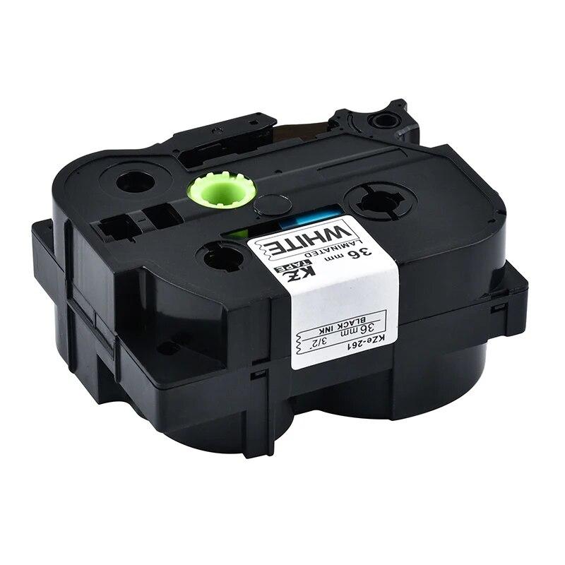 Yance TZe-261 36mm Laminated Tape TZ161 Tze 261 461 TZE-661 Ribbon Compatible Brother for Label Maker Printer PTP710 Labeler