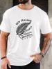 Unisex Khaki Crew Neck Tee Vintage New Zealand Silver Fern Leaf Oceania Land Of Ferns Est 1840 Travel Soft Cotton Male Casual Tops