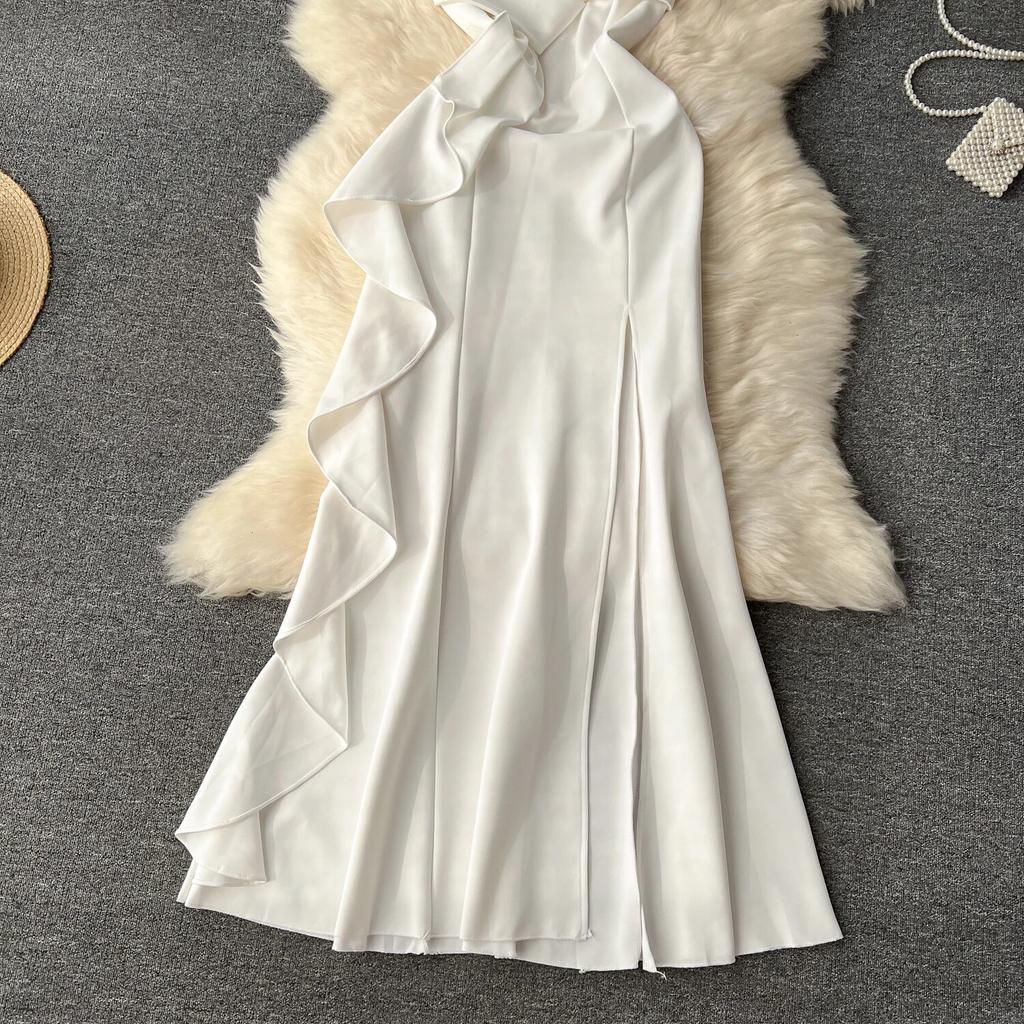 Торжественное платье с открытыми плечами и топом, женское платье невесты для тоста, платье Par Par на день рождения, торжественное платье, платье High Sense