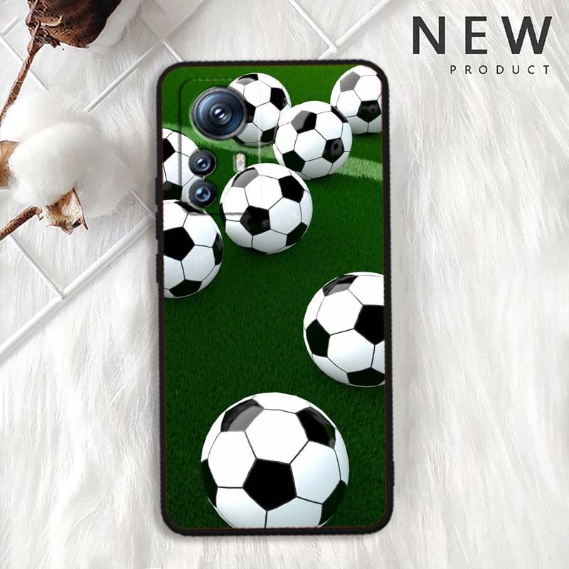 Аниме-дизайн с футболом для Xiaomi Mi 15 14 13 13T 12 12T 12S 11 11i 11T Pro Ultra Lite 5G Черный Мягкий Чехол для Телефона