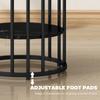 Set of Two Marble-Effect Coffee Tables - Black