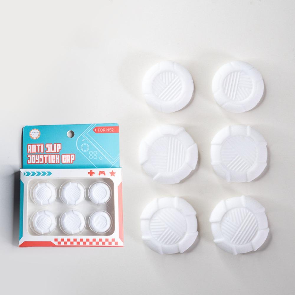 6 шт. Силиконовые колпачки для джойстиков-накладок на большой палец, противоскользящий чехол Joy-Con для Nintendo Switch 2