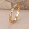 Dainty Zircon Small Rings for Women Gold Color Thin Band Temperament Finger Ring Statement Jewelry