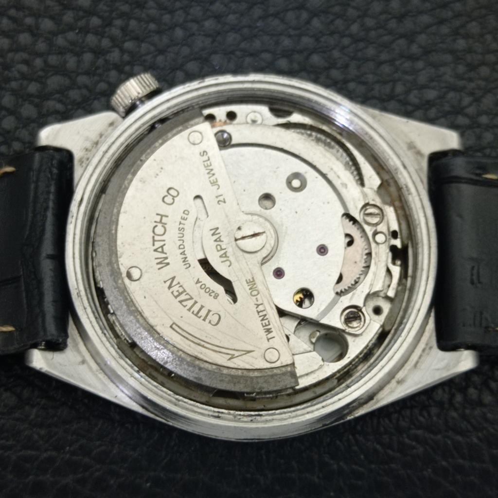AUTOMATIC VINTAGE CITIZEN 8200 JAPAN MENS ORIGINAL DIAL WATCH A702152-5 R208-a702152
