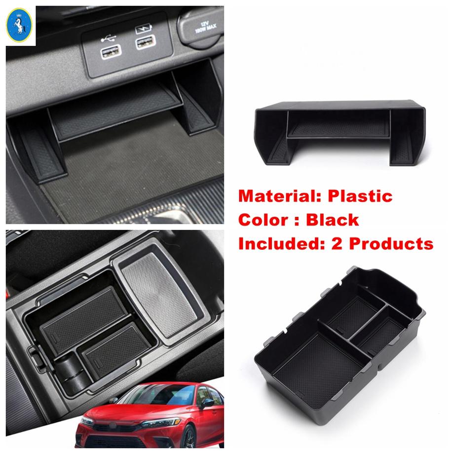 Auto Armrest Box Suitcase Central Control Storage Holder Tray Container Box Auto Accessories For Honda Civic 11th 2024