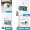 Kitchen Paper Roll Holder Towel Hanger Rack Bar Cabinet Rag Hanging Holder Bathroom Organizer Shelf Toilet Paper Holders
