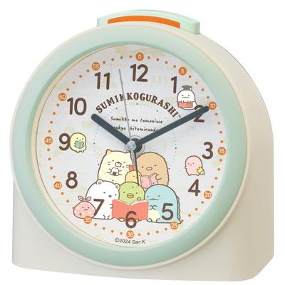 Часы Будильник Настольные часы Кварцевые часы Персонаж Sumikkogurashi Ivory CQ167C 125×125×73 мм
