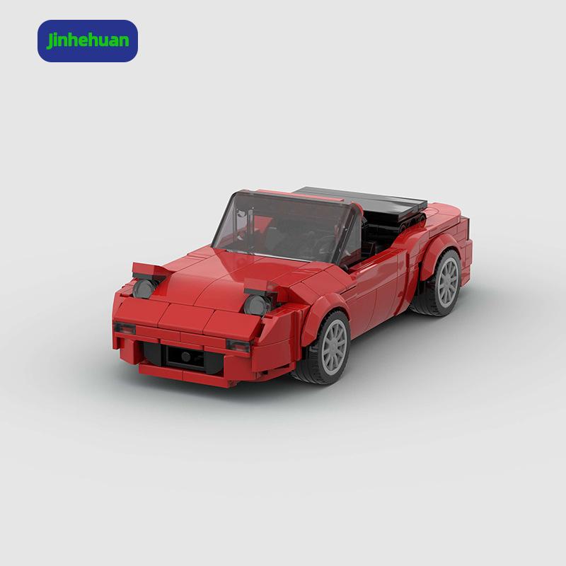 Creative Bricks Toy Eco-Friendly Plastic Buildings Cars Model Kids Kit Diy Mini Brick Sports Cars Building Blocks Set