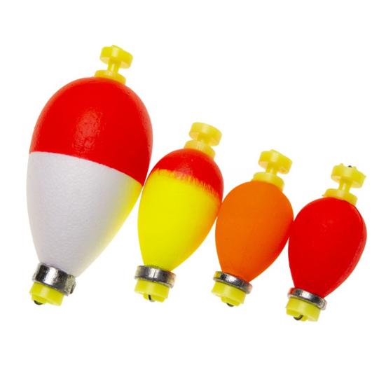 10/16Pcs EPS Foam Long Casting Lightweight Fishing Float with Weights High Visibility Buoyancy Ball