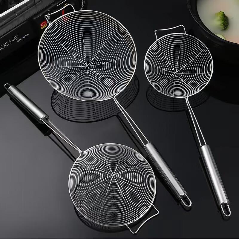 Wutuo 304 Stainless Steel Frying Skimmer with Hook