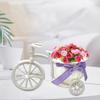 Flower Holder Rattan Basket Tricycle Design Flower Basket Decorative Woven Storage Basket for Home Wedding Table Centerpiece