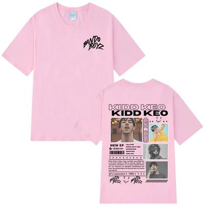 Мерч Rapper Kidd Keo Bando Boyz Tour 2025 Футболки Мужские Женские Мода Хип-хоп Уличная футболка Повседневные Футболки Оверсайз