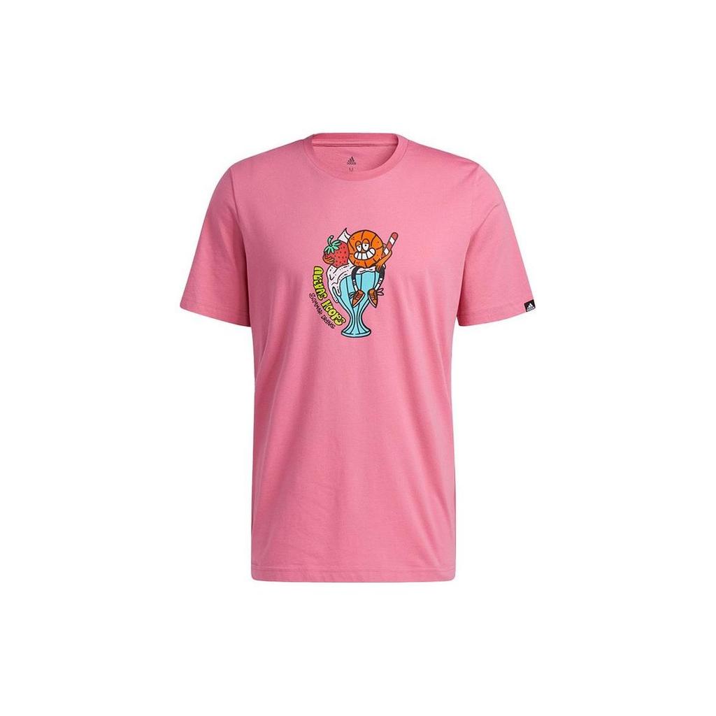 Adidas Set in Sleeve T Shirt Men's Pink HB5482