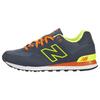 Nb 574 Woven Sports Mesh Low Top Marathon Running Shoes Men Sneaker Gray Dark-Blue Yellow ML574ALG