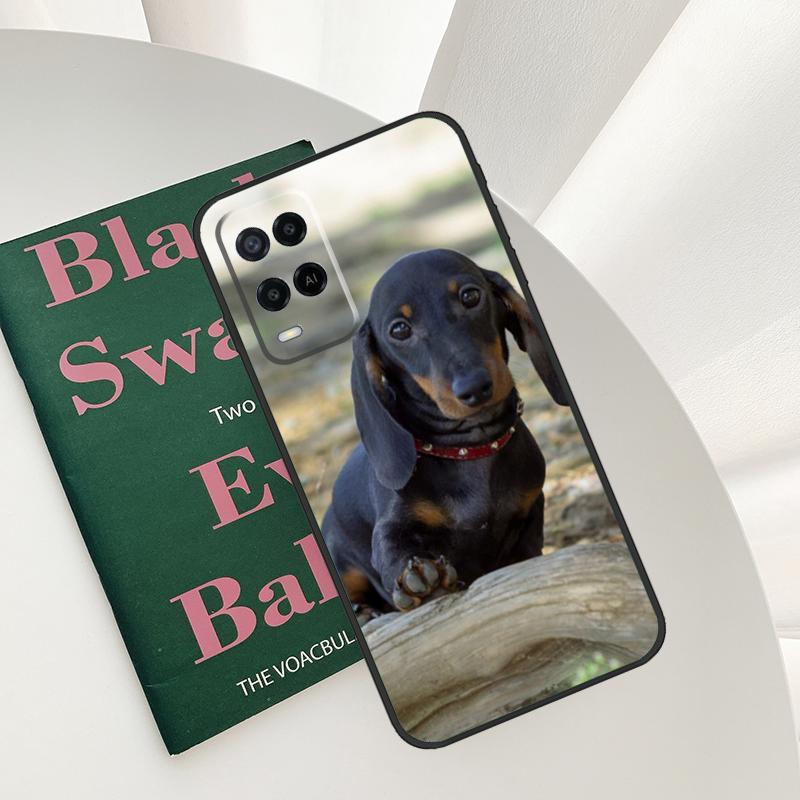 Dachshund Case For Oppo A96 A76 A16 A15 A17 A52 A72 A54S A57S A58 A78 A98 A57 A77 A54 A74 A94 Cover
