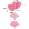 10 шт. очищающая губка для лица отшелушивающая маска для лица спа-массаж для снятия макияжа более плотный компресс Flower Heart натуральная целлюлоза