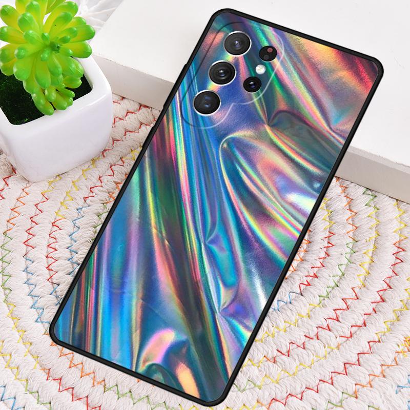 Голографический радужный силиконовый чехол для телефона для Samsung Galaxy note 10 pro S26 S25 S24 S23 S22 S21 Plus S25Ultra Capa Cover