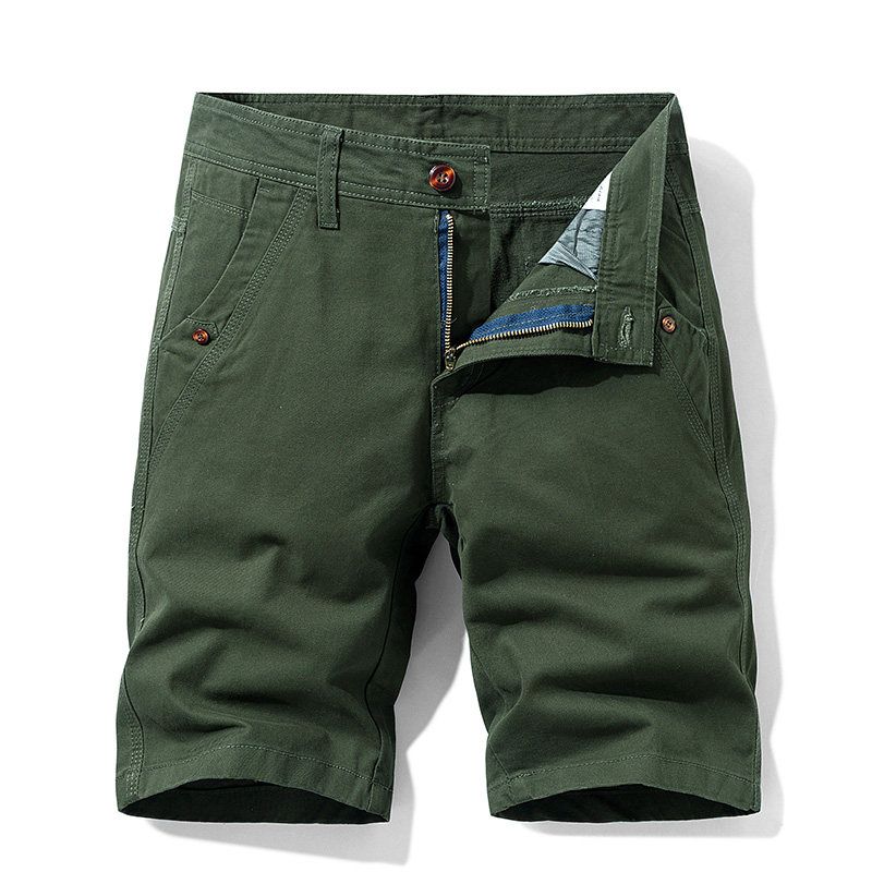 Export Export Tail Goods Multi-Pocket Pure Cotton Workwear Shorts Summer Men's Plus Size Loose Casual Straight-Leg Half Length Middle Pants