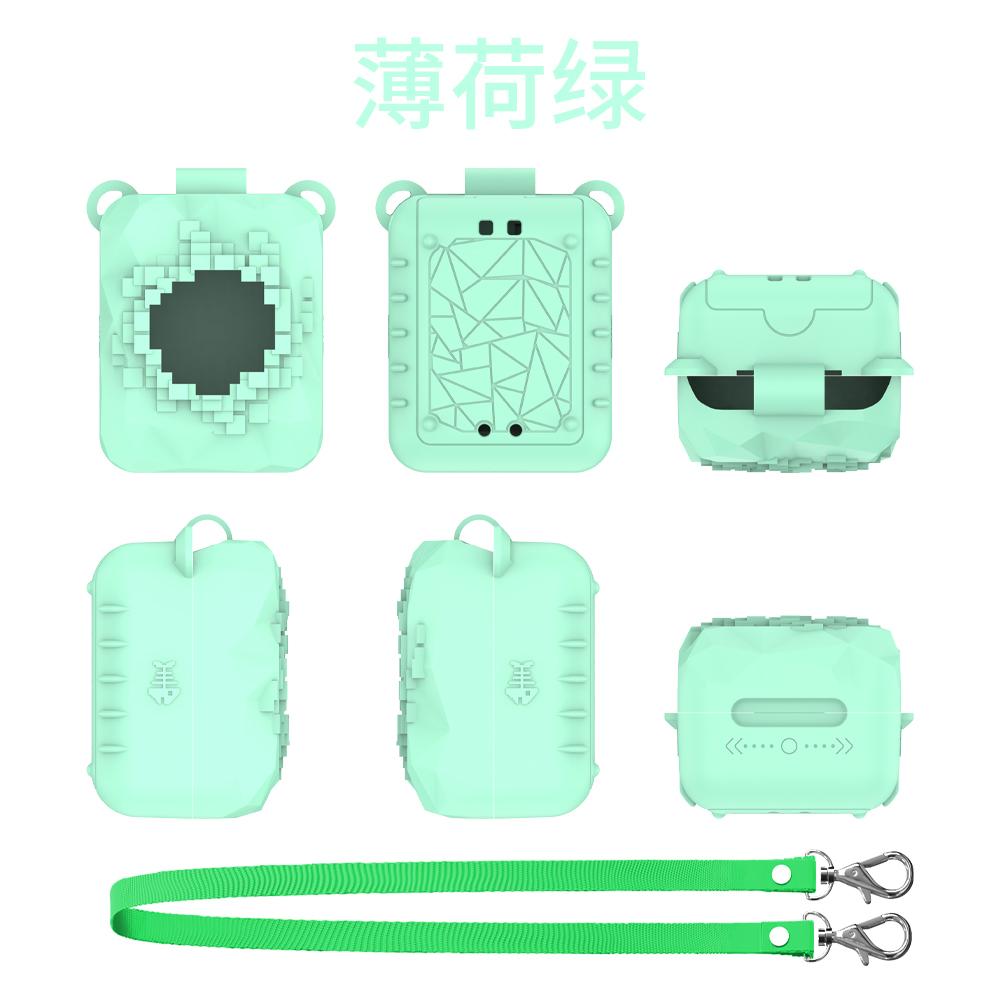 Силиконовый чехол со шнурком для интерактивной игрушки Bitzee Magicals (зеленый)