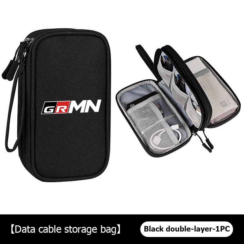 For S5 Data Cable Storage Bag Travel Portable Digital Accessories Organizer Bag Camry Highlander C-HR Hilux Vios Rav4 Prius JH5