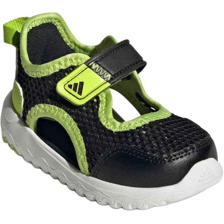 adidas Summerflex Универсальные Удобные Амортизирующие Низкие Кроссовки для Ходьбы Детская Обувь Черный Зеленый IH1010