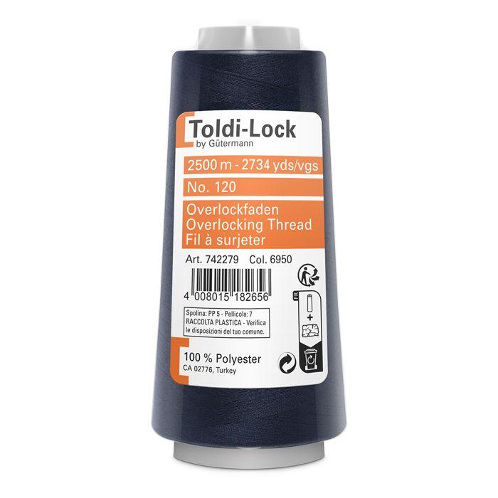 Fil cône Surelock Surjet - Surelock - Bleu marine - 100% polyester - 2500 mètres - Qualité allemande