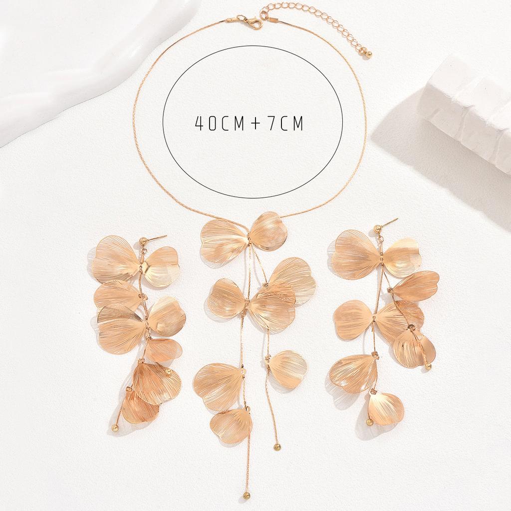 Комплект украшений Wind Ladies, серьги-цветы, ожерелье, серьги-гвоздики с кисточками премиум-класса