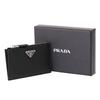 Аксессуары 2MC086 QHH Черный Saffiano Треугольный Картхолдер Кошелек для монет [Prada] (Дело карты) Мужские Женские [Бренд] [Товар]