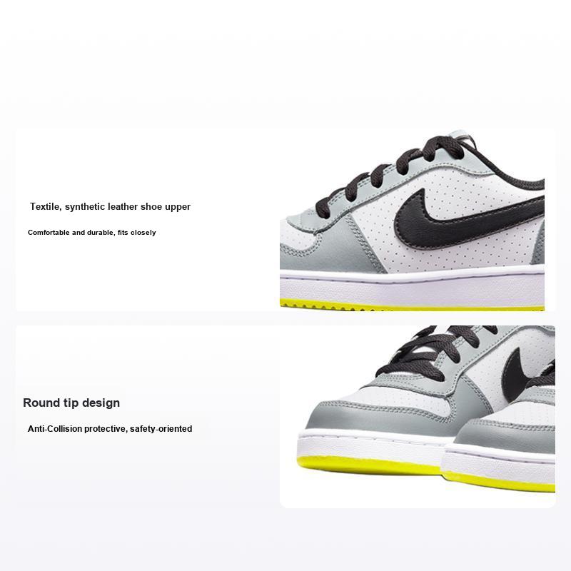 Nike Кроссовки Court Borough Low GS Wolf Grey Black Kids Белые 839985-104