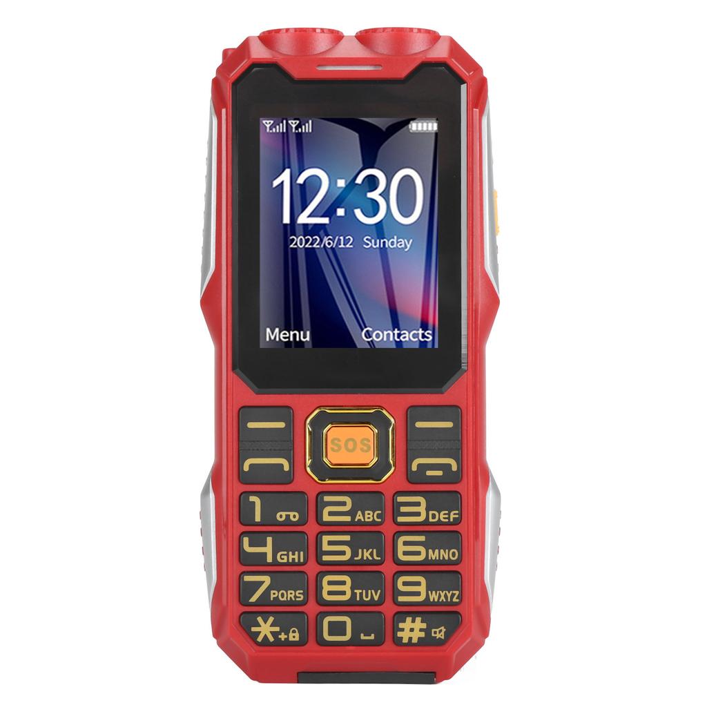 4G прочный старший сотовый телефон 2,6-дюймовый экран большая кнопка 16800 мАч двойной светодиодный фонарик иностранный