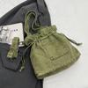 Denim Shoulder Bag Canvas Drawstring Trendy Crossbody Bag Casual Bucket Bag Aesthetic Underarm Bag for Women and Girls