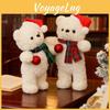 Polar Bear Plush Toy With Scarf And Hat Decor For Childrens Christmas Gift