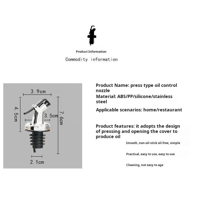 Горячая Распродажа Аксессуары для Диспенсеров Домашняя Жизнь Полезная Пробка Колпачок Насадка Масло Бутылка Рот Масло Носики Кухонный Инструмент Экономичный Новый Пробка Для Бутылки 1 ШТ.