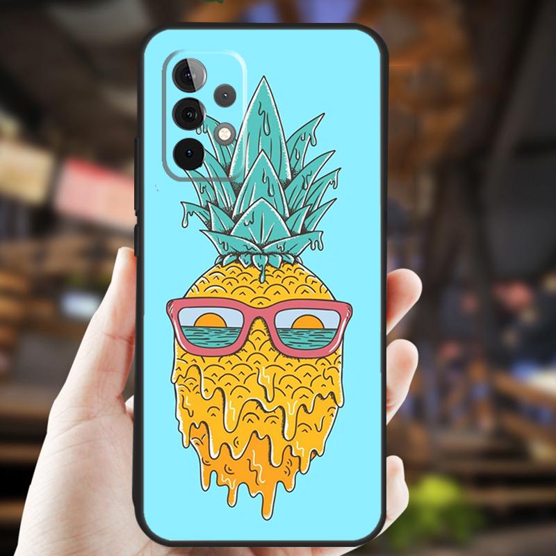 Tropical Pineapple Case For Samsung Galaxy A34 A06 A05 A32 A16 A55 A36 A26 A54 A14 A22 A52 A35 A15 A53 A13 A56