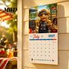 Office Wall Hanging Calendar 2027 Funny Highland Cow Calendar, Cute Farm Animal 12 Month Gift for Lovers Scottish Planner Rustic Home Decor Art Living