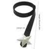 Waist Belt Adjustable Waistband Pentagram Star Belt Star Buckle Belt PU Leather Belt Waist Belt
