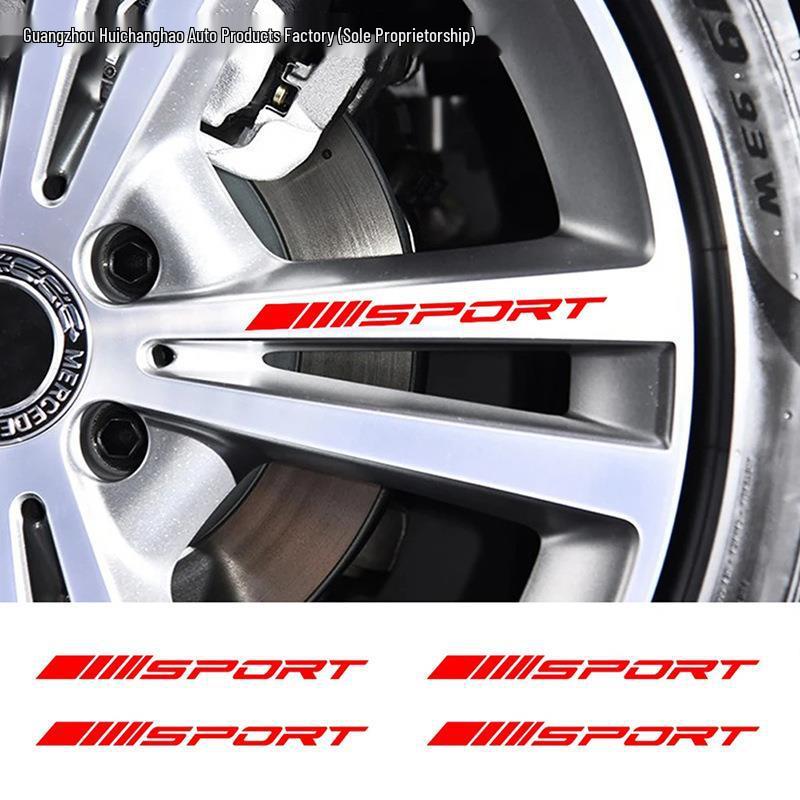 4-Piece Спортивные Наклейки на Ступицы Колес Кольца Колес Колесные Диски Racing Tire