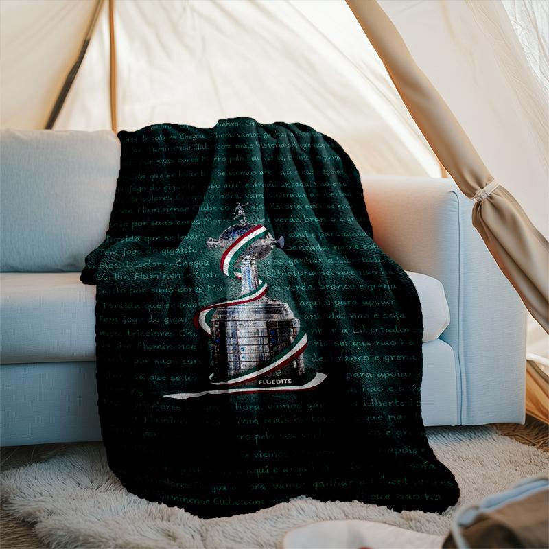 1PC Flumi-nense Football Club Printed Soft Flannel Blanket Throw for Adult Bedroom Living Room Sofa Camping Travel Fan gifts Christmas Gifts