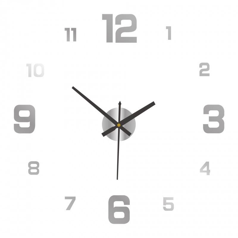 Цифровые светящиеся часы Домашние DIY настенные часы Без сверления Декоративные настенные наклейки Часы Акриловые настенные часы Бесшумные Трехмерные