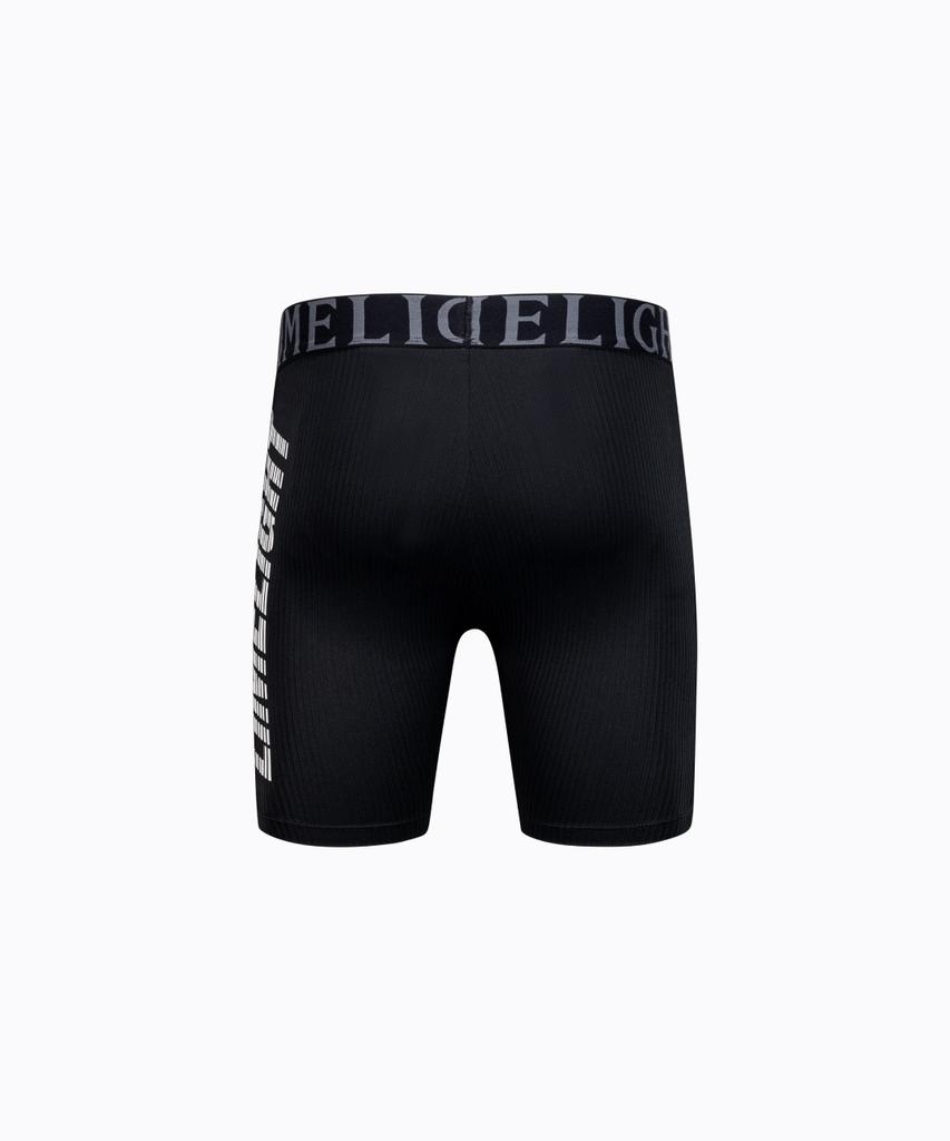 LIMELIGHT APPAREL Limelight Компрессионные шорты с полосками и большим логотипом Мужские (Черно-белый)