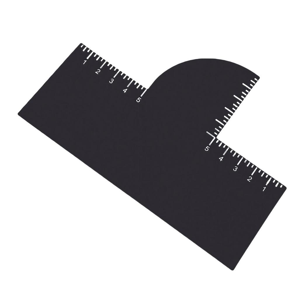 4pcs Reusable Hairline Shaping Tool Measurement Indicator Edge Line Up Tool  For Men