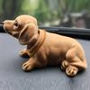 1 шт. динамичные украшения для машины с собакой, подходят для автомобилей, настольные украшения, подарки на Пасху, Рождество, День благодарения и день рождения